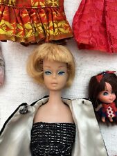 Vintage American Girl Barbie Doll Blonde With Outfits And Bonus Liddle Kiddle picture