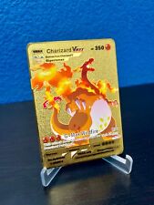 Charizard VMAX Gold Metal Pokémon Card Collectible/Gift/Display HP350 picture