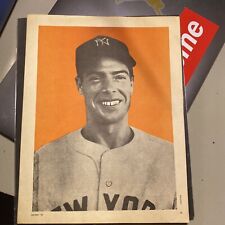 Very Rare 1947 Joe DiMaggio Sport Magazine Premium Card / Photo Insert. Yankees picture
