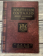 Vintage 1932 Southern Ontario Ready Reference Canada British Empire Reference  picture