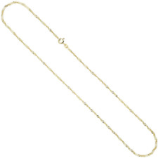 Pori Jewelry 18K White Gold 1.8MM Singapore Chain Necklace Pendant picture