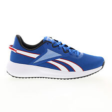 Reebok Lite Plus 3 Mens Blue Canvas Lace Up Athletic Running Shoes picture