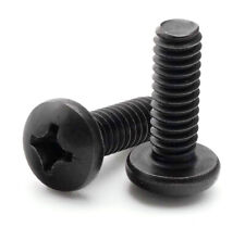 #4-40 Black Oxide Stainless Steel Phillips Pan Head Machine Screw Select Size picture