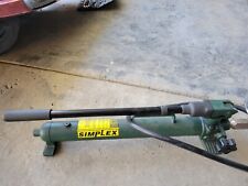 Simplex P-42 Hand Pump 10000Lbs & Enerpac Guage picture