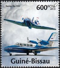 BERIEV Be-103 Russian Amphibian Seaplane Aircraft Stamp (2013 Guinea-Bissau) picture