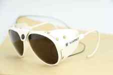 500$ Vuarnet 430 Glacier Sunglasses White Cable Hook PX5000 Mineral Brown Lens picture