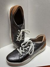 NWOT Naturalizer Tie Up Women's 8.5 Silver Metallic Leather Upper NEW Morrison picture