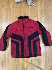 Vintage And 1 One Mens Sz Large Black Red Button Up Reversible Jacket picture