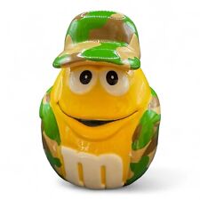 M&M Mars Ceramic Camo-Military-Hunter Cookie/Candy Jar—8 Inch picture