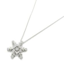 TIFFANY＆CO Snowflake Diamond Necklace Pt950 Platinum Used picture