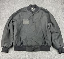 Vintage WestArk Blank Bomber Jacket Men’s XL Black Varsity Streetwear 80s picture