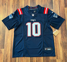 NWT Men's New England Patriots Drake Maye Player Game Stitched Blue Jersey (L) picture