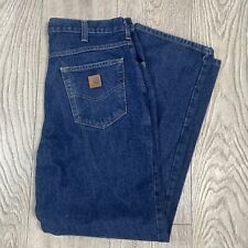 Carhartt 381-83 DENIM RELAXED FIT WORK JEANS 34x30 (tag 34x32) picture