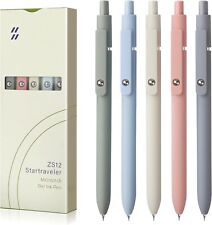Gel Pens, 5pcs 0.5mm Quick Dry Black Ink Pens Fine Point Smooth Writing Pen picture