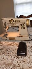 Vintage Singer 500a Rocketeer MCM Slant-O-Matic Sewing Machine W/Pedal P/R picture