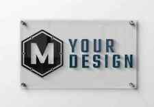 Custom Acrylic Business Sign Acrylic Business Logo Plaque Logo Address Signage picture