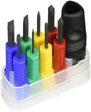 ANEX screwdriver set with magic coin +0/+1/+2/-1.8/-2.5/-5/-6/cut No.5800 JAPAN picture