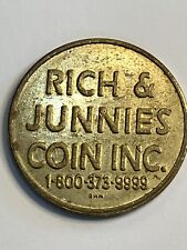 Vintage Rich & Junnies Coin Inc Token Dubuque Iowa Defunct #sm1 picture