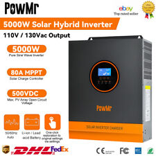 PowMr 3000W Solar Hybrid Inverter 24V DC to 110V AC 60A MPPT Controller PV 500V picture