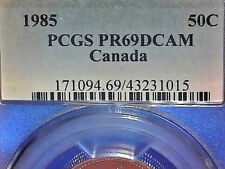 SUMMER SALE--CANADA 1985 PCGS PR69DCAM .50c COIN KM#75.3 picture