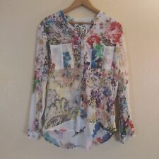 J.A.K Floral Long Sleeve Blouse Women's Large picture
