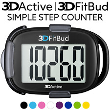 3DFitBud Simple Step Counter Walking 3D Pedometer with Clip and Lanyard A420S picture