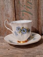 Vintage Royal Adderley England Cup & Saucer Blue Flowers Ridgway Potteries picture