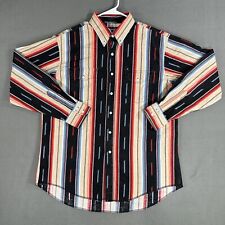 Vintage Wrangler Shirt 17.5-35 X-Long Tails Cowboy Cut Regular Fit Western Aztec picture