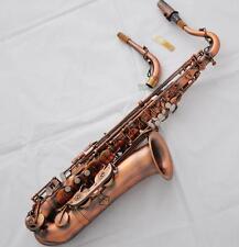 Red Antique C Melody Saxophone High F# Sax Straight + curved Neck With Case picture