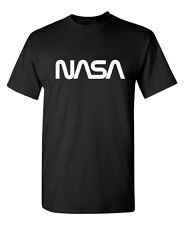 NASA Official Worm Logo Sarcastic Humor Graphic Novelty Funny T Shirt picture