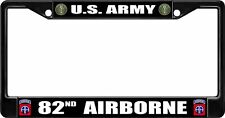 U.S. Army 82nd Airborne Black License Plate Frame picture