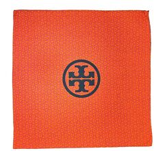 TORY BURCH Drawstring Bag Protective Dust Cover Purse Tote Pink Orange  23”x 23” picture
