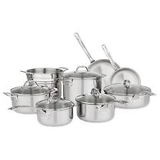 Viking 13-Piece Tri-Ply Stainless Steel Cookware Set with Glass Lids picture