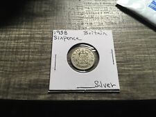 1938 GREAT BRITAIN SIXPENCE KM-815a SILVER NICE WWII # 3049s 🇬🇧 picture
