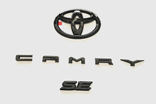 NEW 3PS 2018-2023 TOYOTA CAMRY SE Gloss Black EMBLEM OVERLAY KIT  PT948-03191-02 picture
