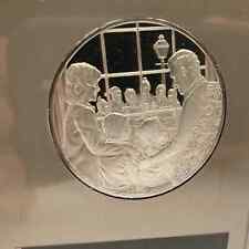 1974 USA Franklin Mint Holiday Christmas Carolers Proof Silver Coin/Medal. picture