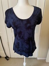 Tahari Women's Tye-Dyed Black On Dark Blue. Size Med PreOwned picture