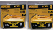 2 New Dewalt DCB208  20V Max XR 8.0Ah Lithium Ion Batteries Li-ion DCB208-2 picture