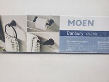 (1) NEW Moen Banbury 3-pc Bath Accessory Kit - MATTE BLACK - Y2633BL picture