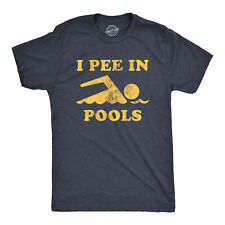 Mens I Pee In Pools Tshirt Funny Sarcastic Summer Swimmer Novelty Tee picture