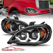 2005-2020 For Black Projector LED Bar Style Headlight Pair Freightliner Columbia picture