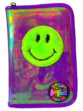 Vintage Lisa Frank Planner Fuzzy Smiley Face Iridescent Agenda Book picture