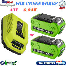 40V 6.0Ah G-MAX Li-ion Battery or Charger For Greenworks 29472 29462 29252 20202 picture