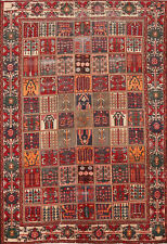 Vintage Garden Design Bakhtiari Traditional Area Rug Handmade Wool Carpet 6x9 picture