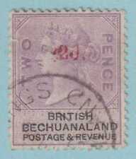 BRITISH BECHUANALAND 25  USED - DOUBLE OVERPRINT - CAT VALUE UNLISTED - MCH picture