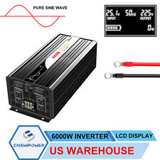 5000W 6000W Pure Sine Wave power Inverter 12V/24V/48VDC to AC 120V/230V Off Grid picture