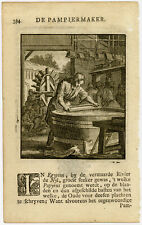 Antique Profession Print-PAPER MILL-St.Clara-1758 picture