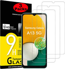 3X Pack For Samsung Galaxy A12/A13 5G HD Clear Tempered Glass Screen Protector picture