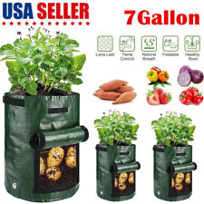 3-Pack Potato Grow Bags Garden Waterproof Reusable Vegetable Plant Pots Fruits picture