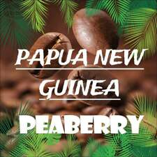 PAPUA NEW GUINEA COFFEE BEANS, PEABERRY MEDIUM ROASTED 2 OR 5 POUNDS picture